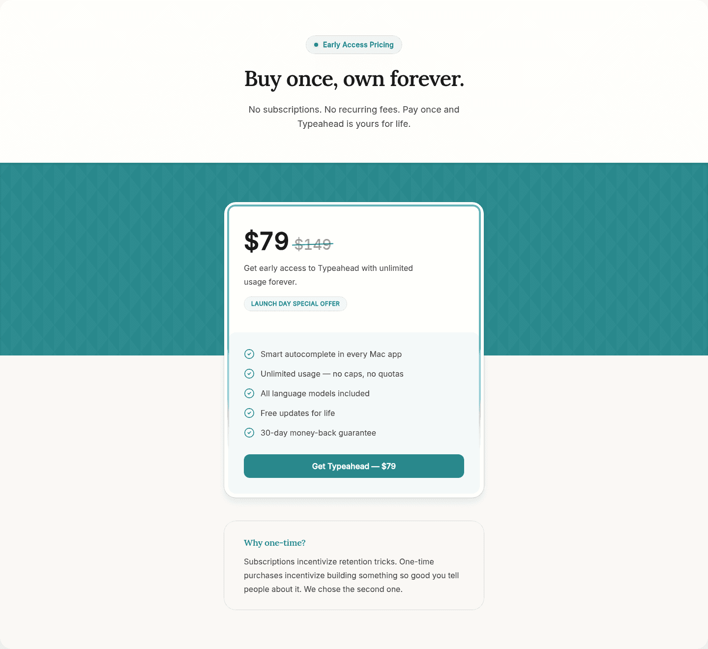 Typeahead 2.0 Pricing