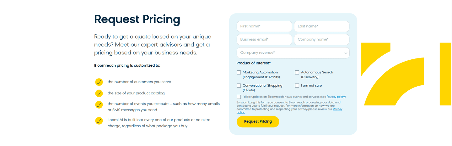 Bloomreach Pricing