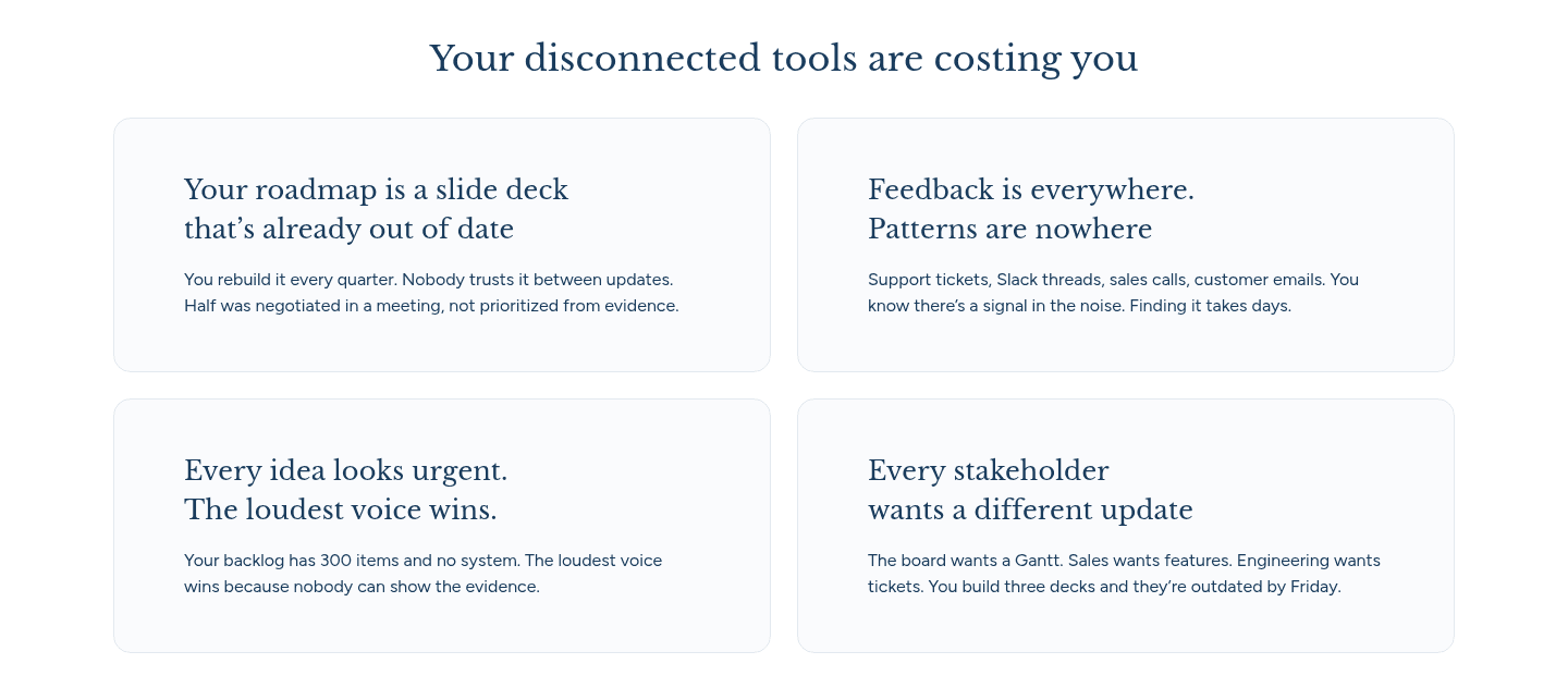 Prodpad Problem