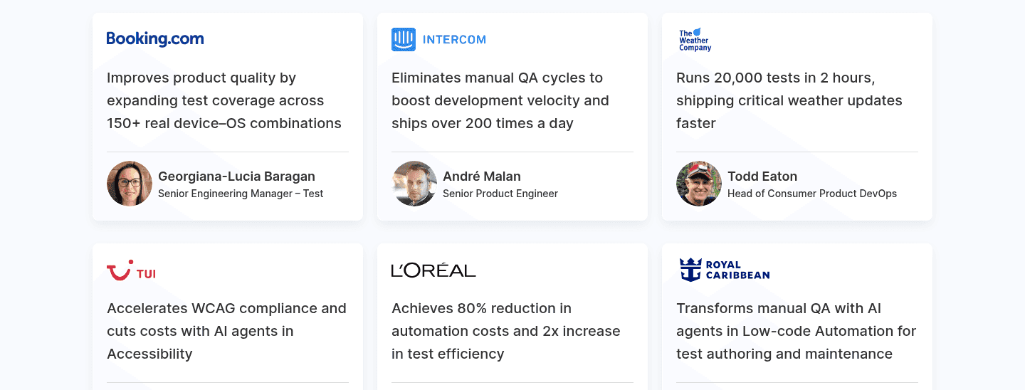 Browserstack Testimonial