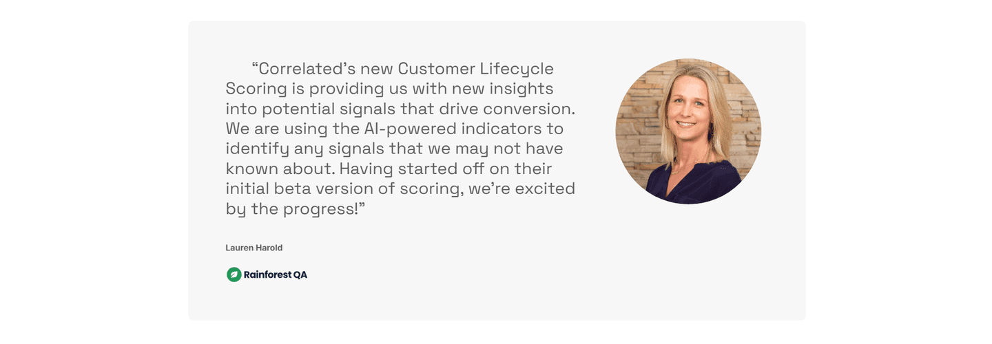 Correlated Testimonial