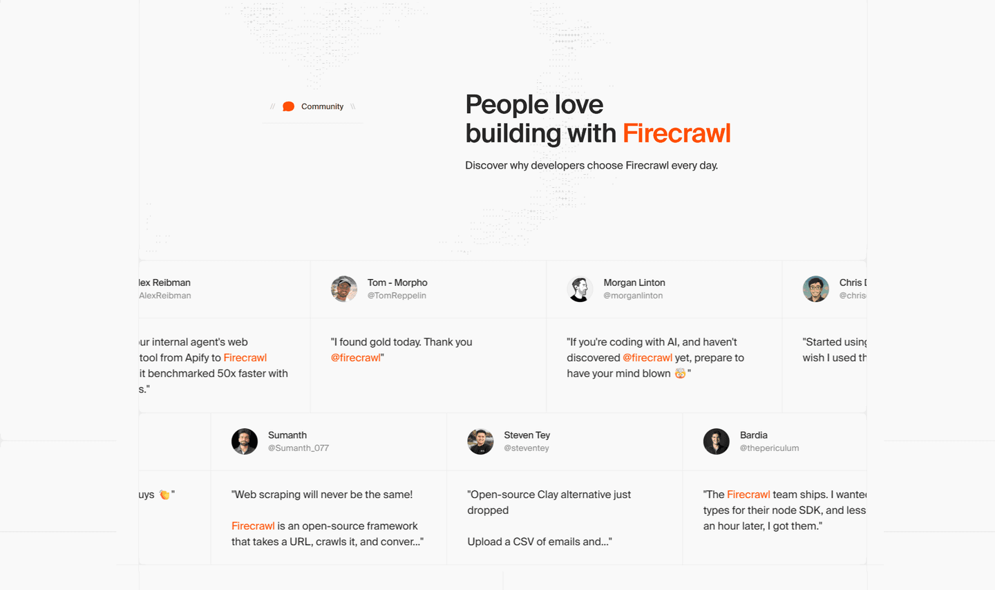 Firecrawl Testimonial