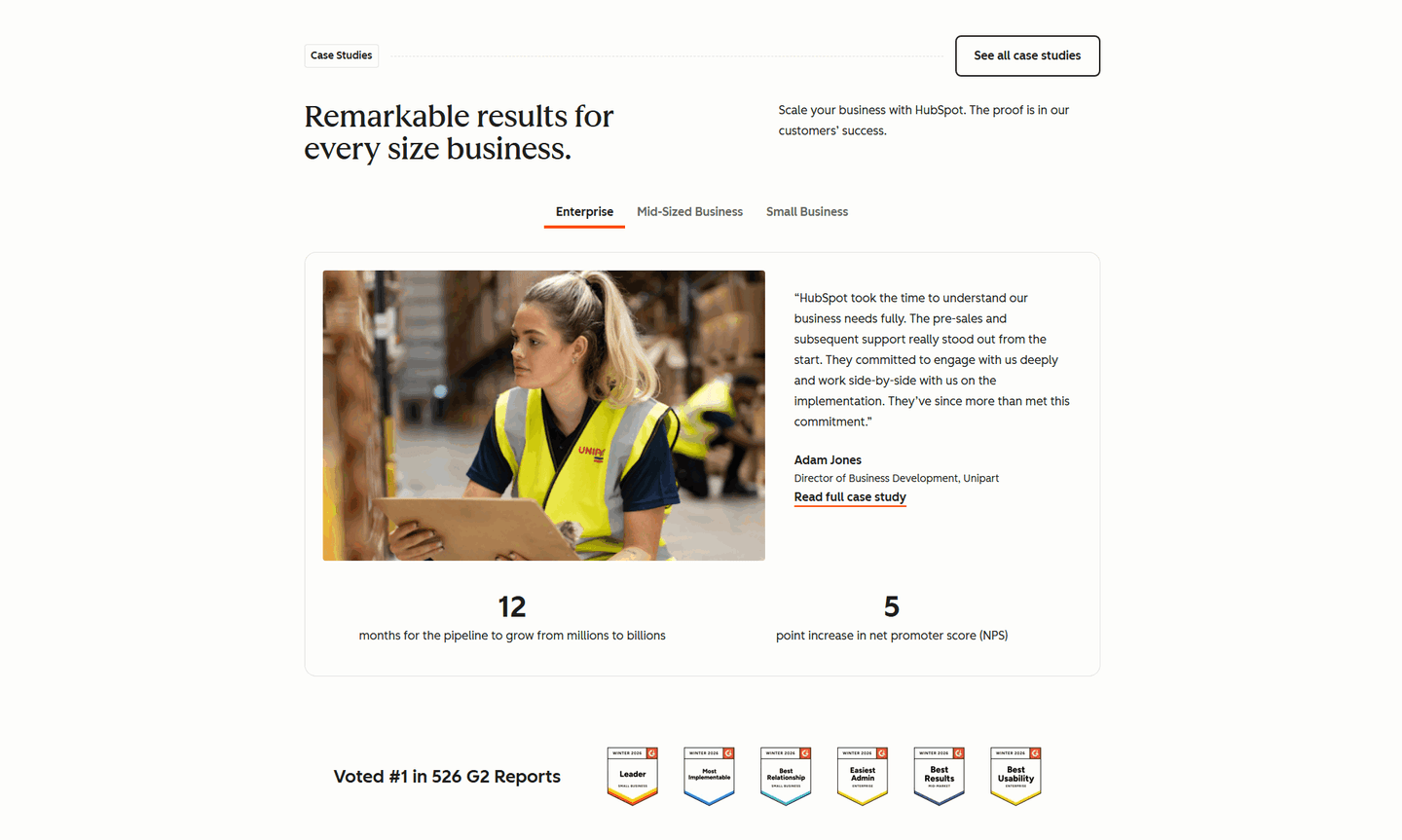 HubSpot Testimonial