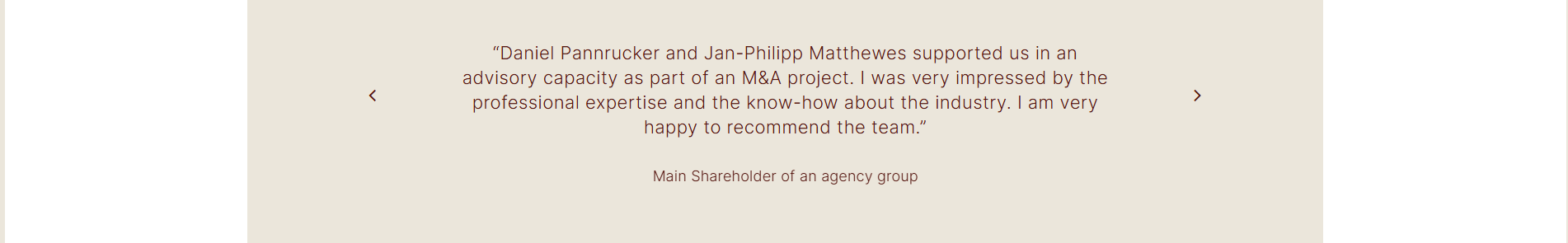 Lama Partners Testimonial