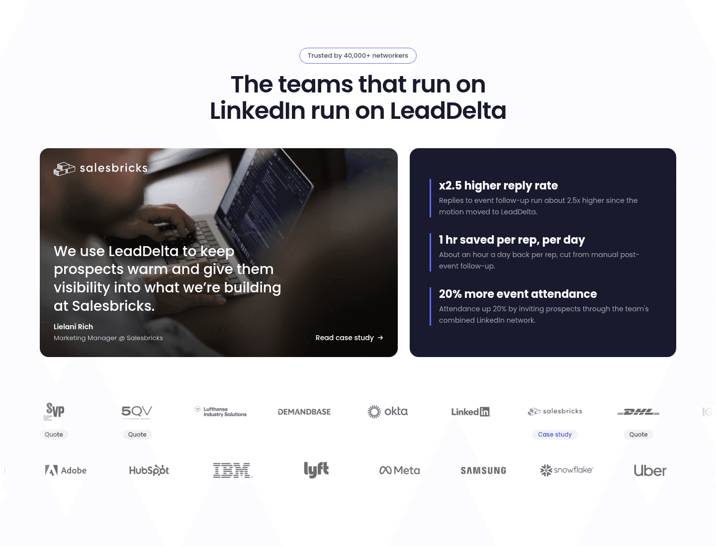 Leaddelta Testimonial