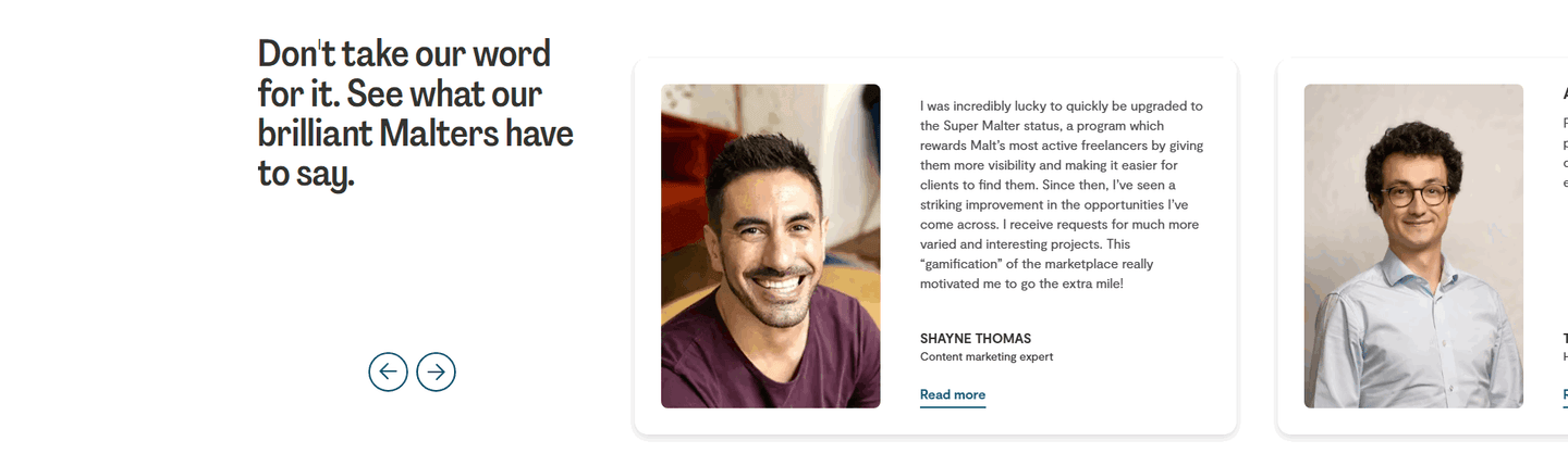 Malt Testimonial