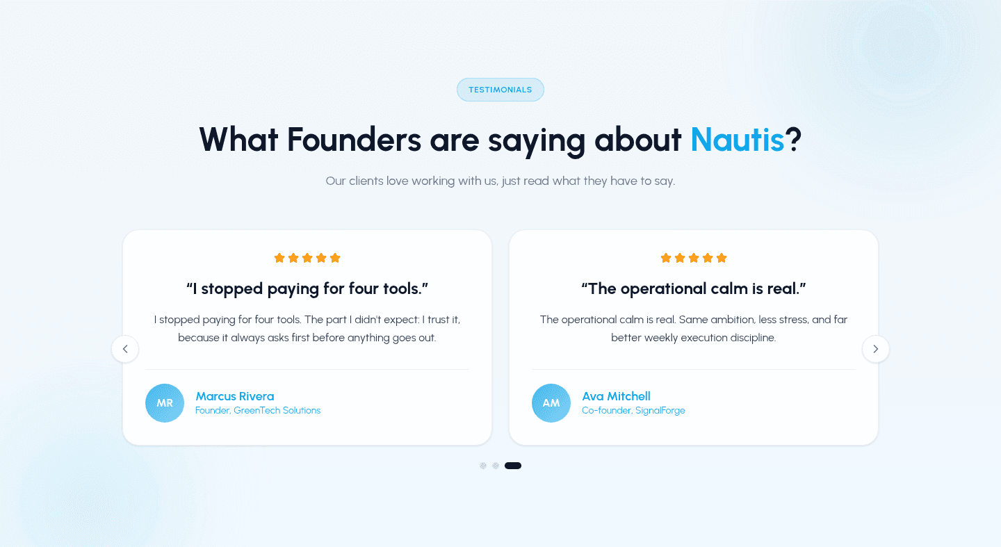 Nautis Testimonial