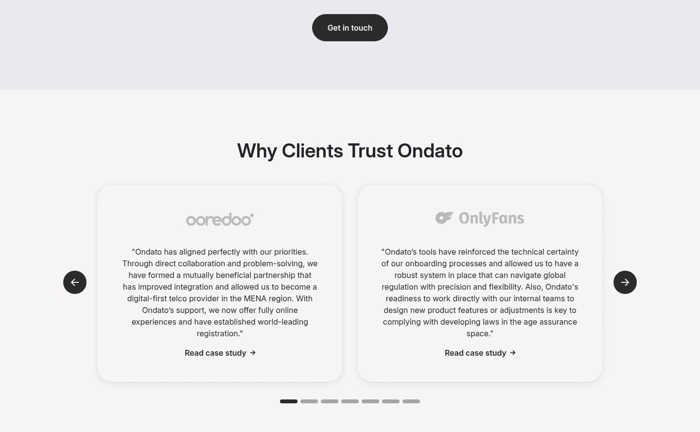 Ondato Testimonial