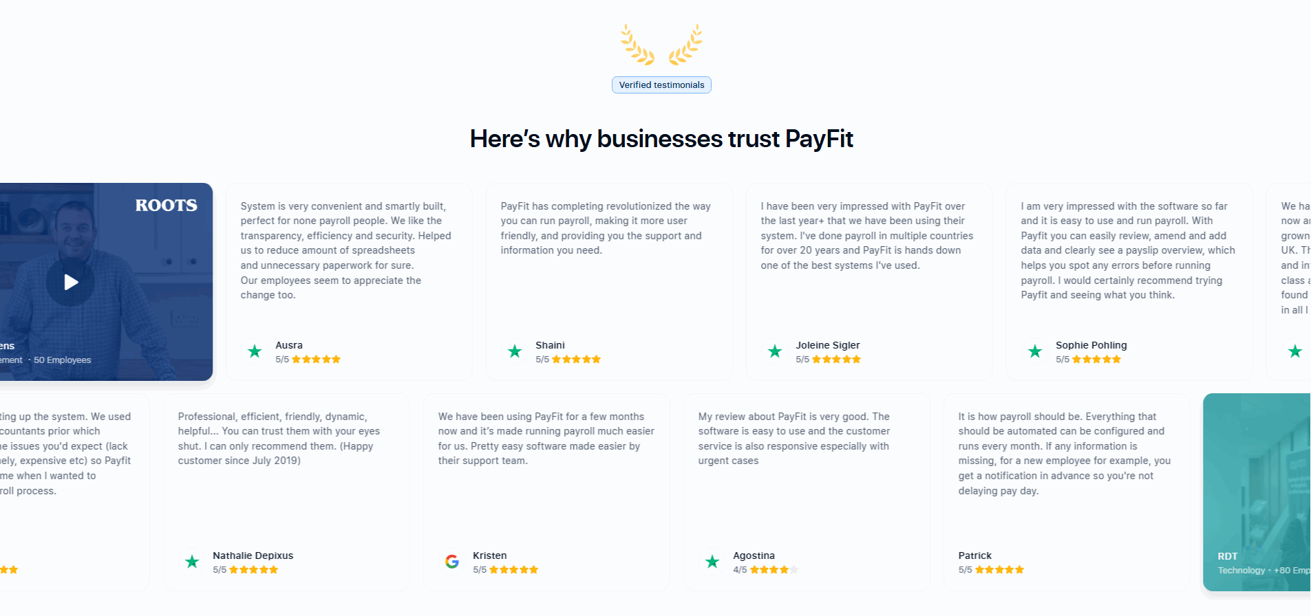 PayFit Testimonial