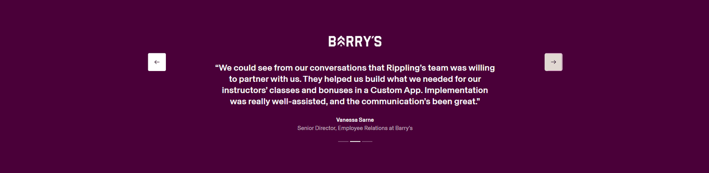Rippling Testimonial