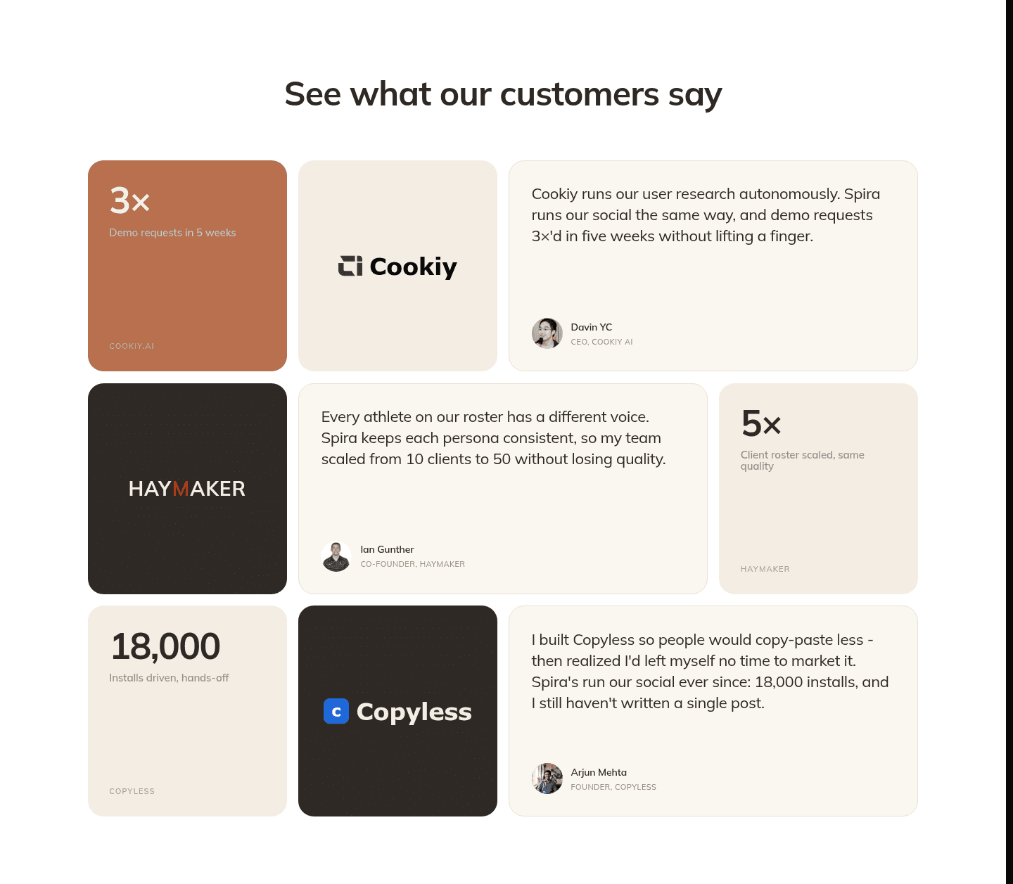 Spira for Product Hunt Makers Testimonial