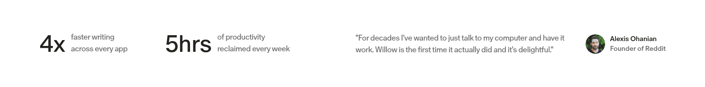 Willow Frontier Pro Testimonial