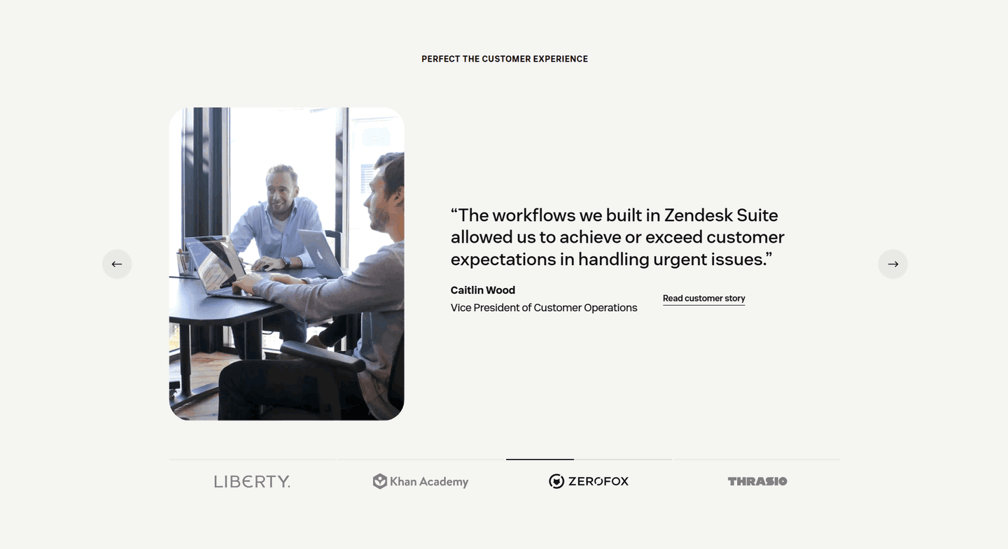 Zendesk Testimonial