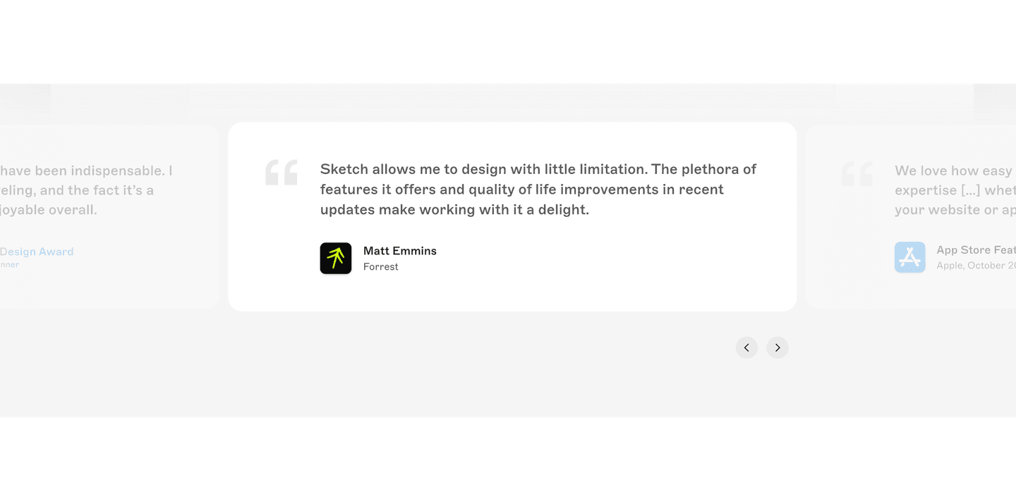 Sketch Testimonial