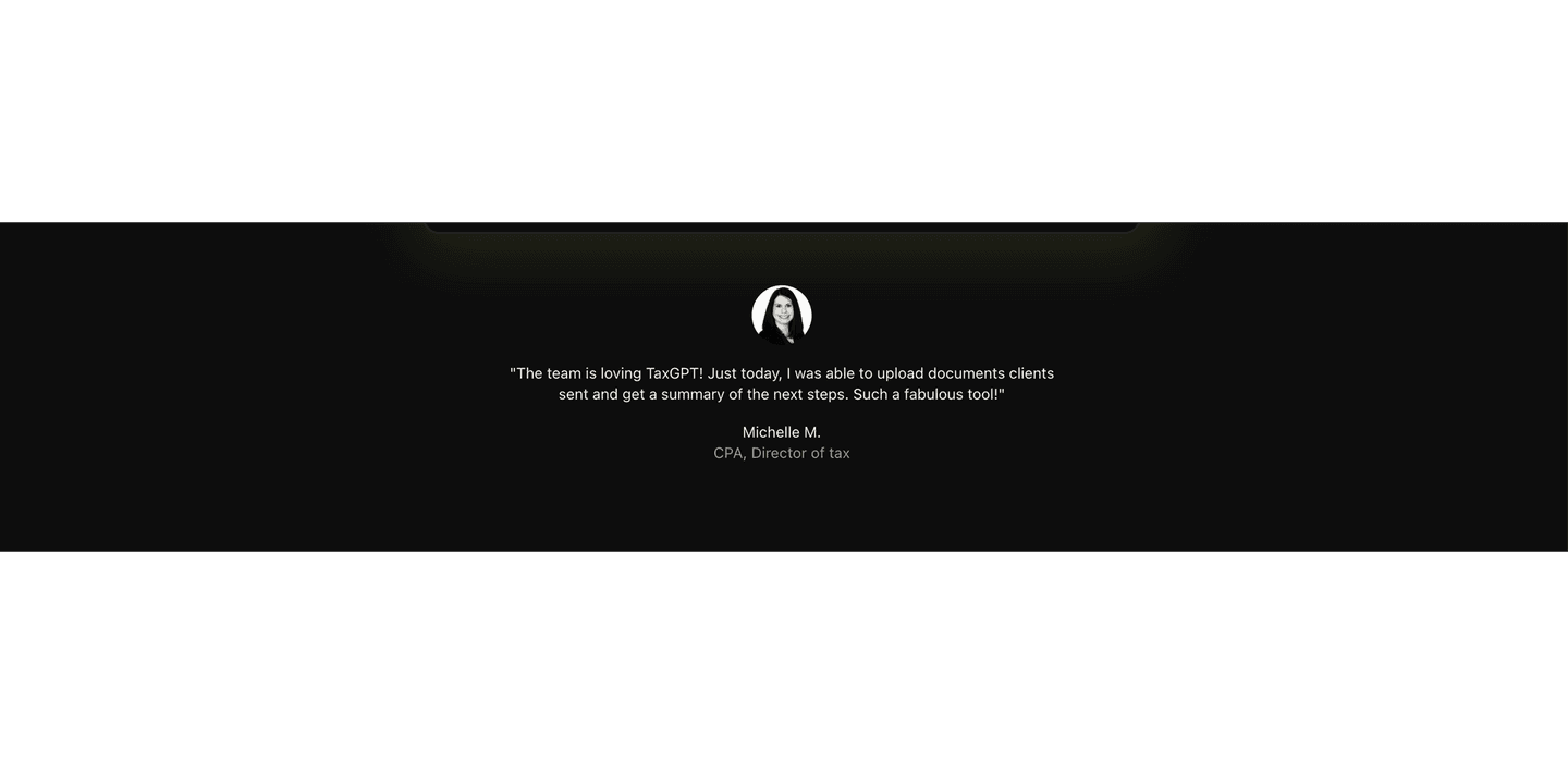 TaxGPT Testimonial