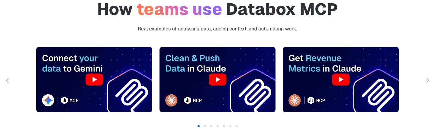 Databox MCP Use Cases