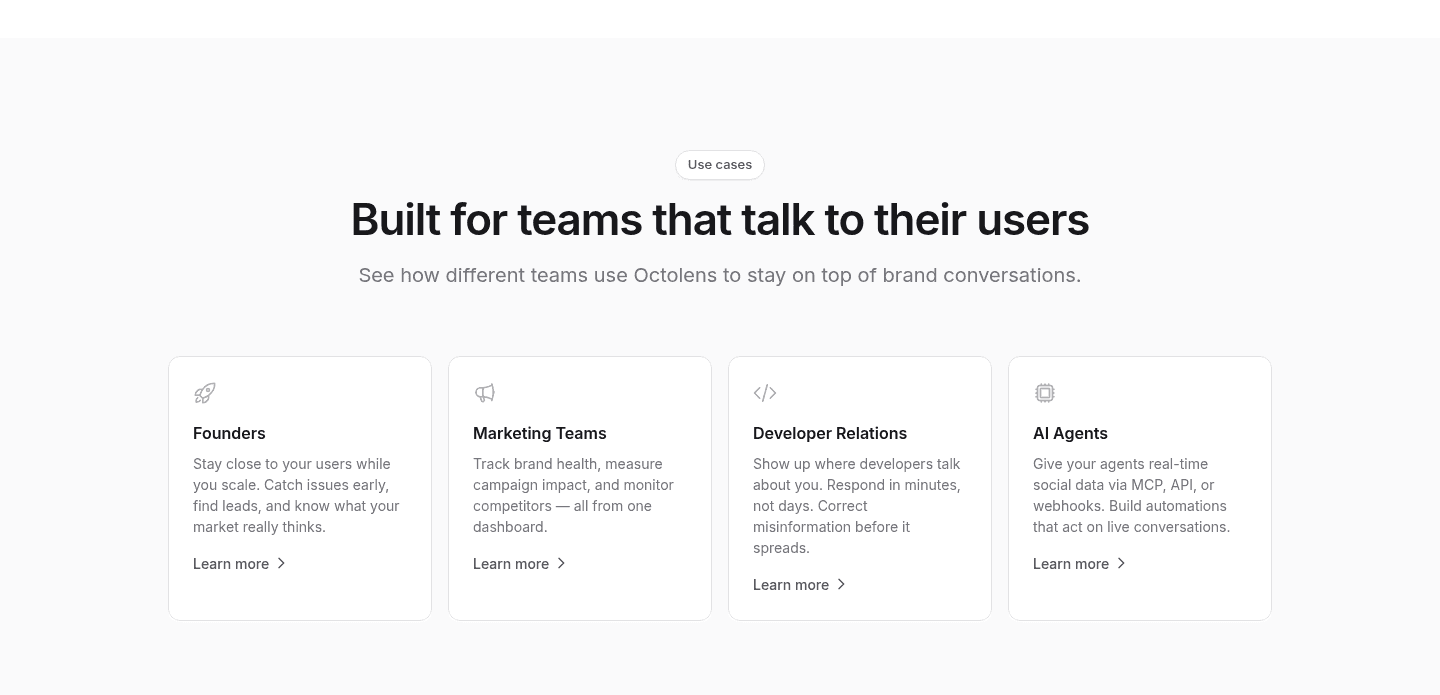 Octolens Use Cases