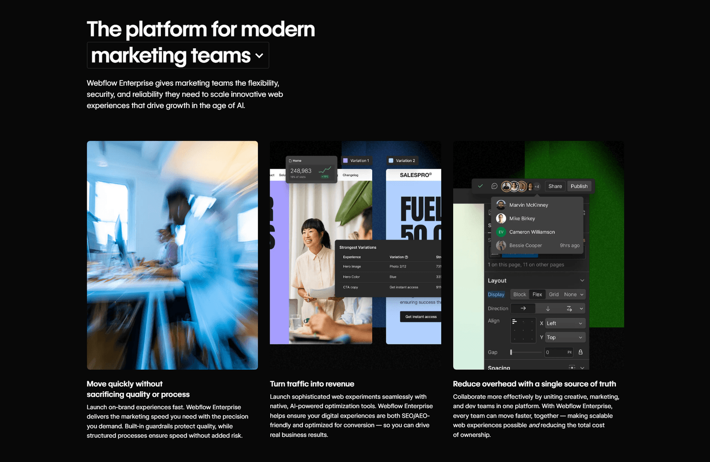 Webflow Use Cases