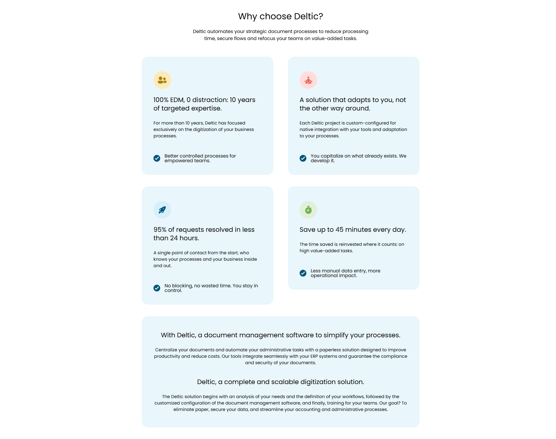 Deltic Value Proposition