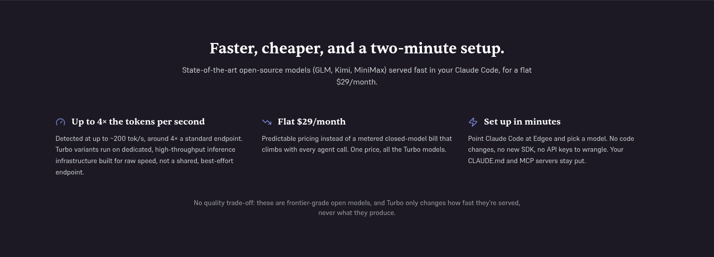 Edgee Turbo Models Value Proposition