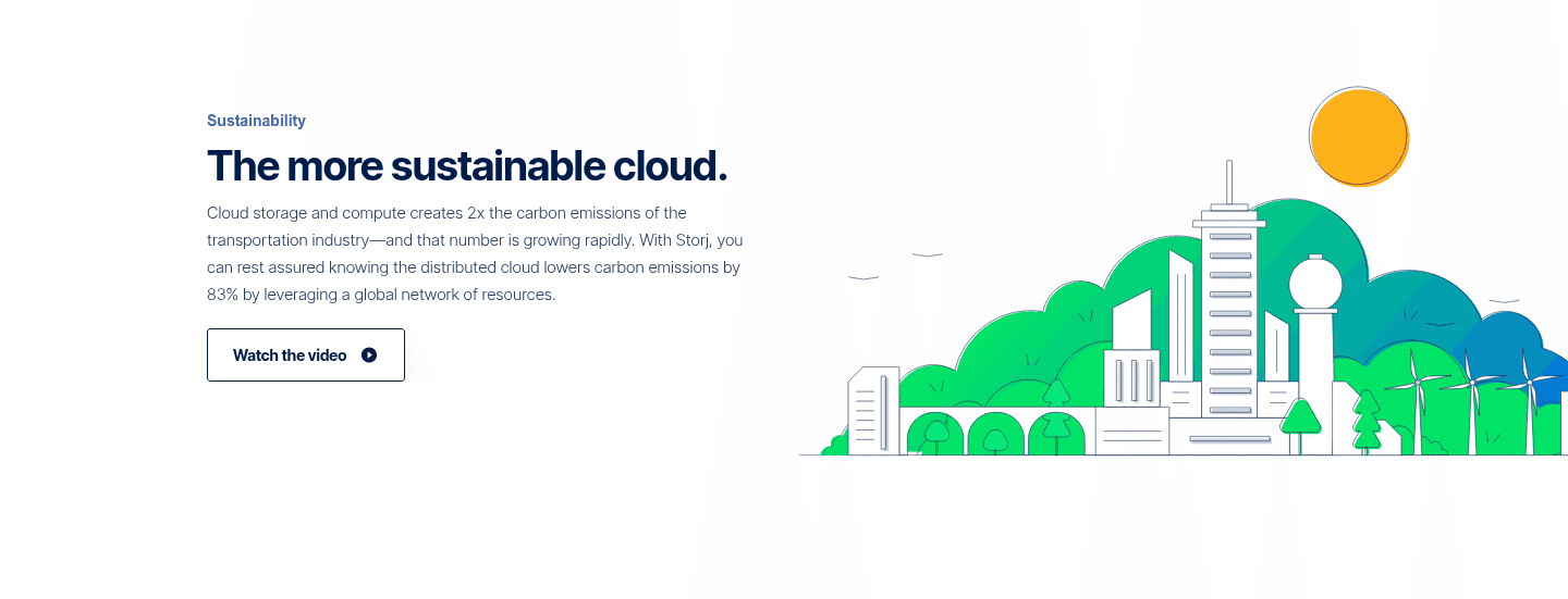 Storj Value Proposition section