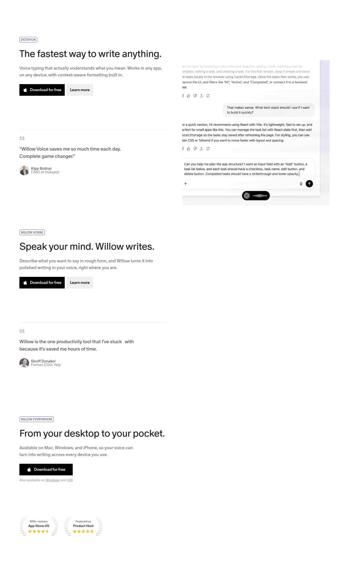 Willow Frontier Pro Value Proposition
